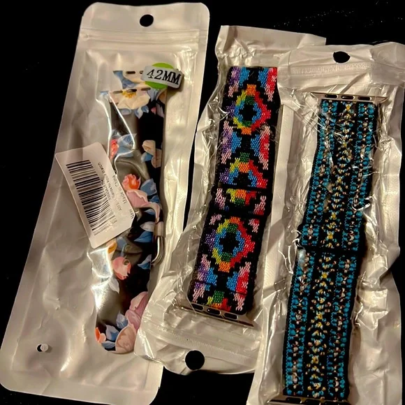 42-44 Apple Watch bands new ..a trio bundle for your accessories closet/dresser - Picture 1 of 2